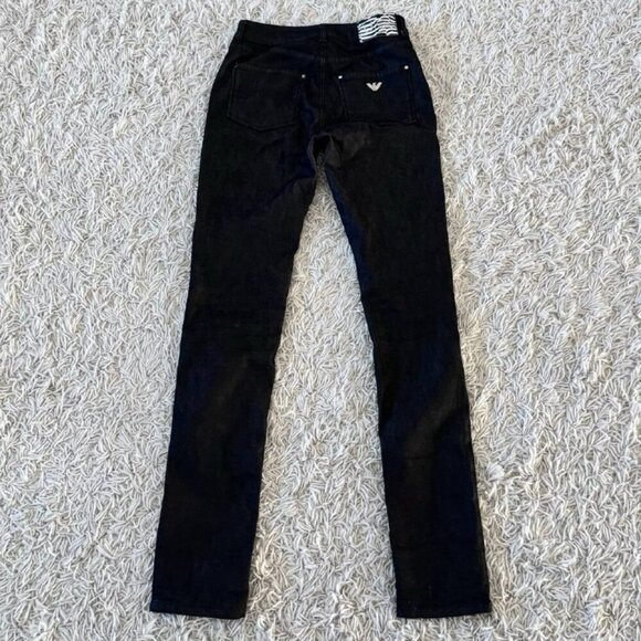 NWOT!  Authentic Armani Jeans Long Straight Leg Jeans in Dark Grey - Size 25 - Picture 7 of 7